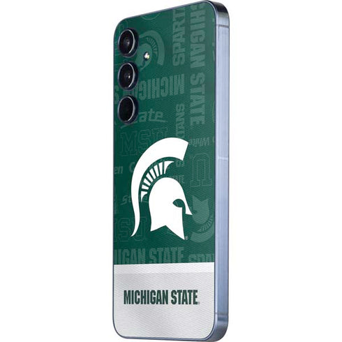Michigan State University Jersey Split Galaxy A35 5G Skin